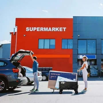 VIC Collapsible Folding Wagon 180L, Extra Long Extender Wagon Cart,Beach Wagon Cart Heavy Duty 440LBs Foldable, Utility Grocery Wagon with Side Pocket for Camping Garden Sports, V1max