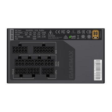 GAMEMAX 850W Gold Power Supply ATX3.0 & PCIe 5.0