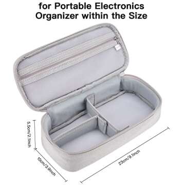 Yundoor Cord Organizer Travel Case - Portable Tech Organizer for Cables & Chargers