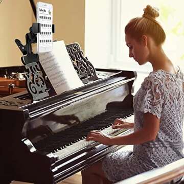 Mippko Clip Clamp Phone Holder for Desk/Table/Glass Door/Desktop Baffle/Easel,Compatible with iPhone/Nexus/HTC/LG/Huawei/Smart Phones,360°Adjustment Aluminium Alloy Arm Metal Mount