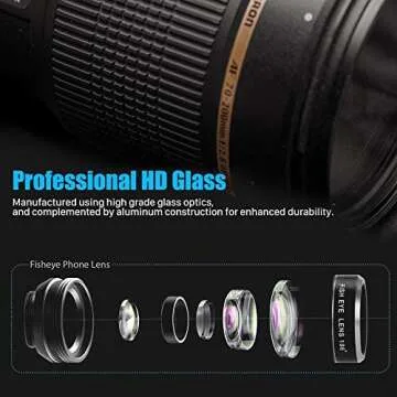Phone Camera Lens Kit (13 Pieces) for iPhone 11 Xs 10 8 7 6 Plus SE Samsung and Most Andriod Phone- ...