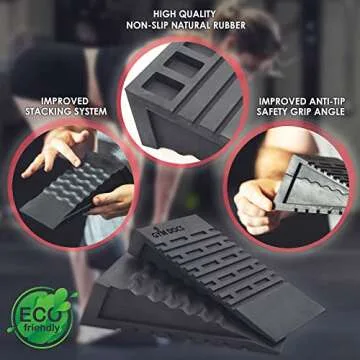 Adjustable Non-Slip Gym Docs Squat Wedge Blocks for Safe Training