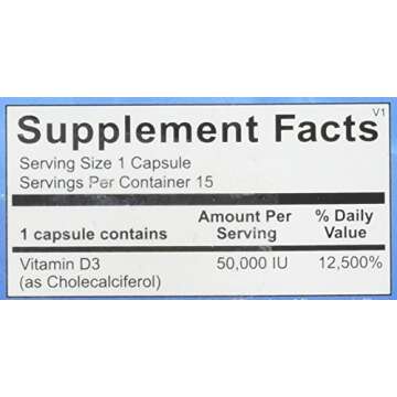 Ortho Molecular - Vitamin D3 50,000 IU - 15 Capsule Blister Pack