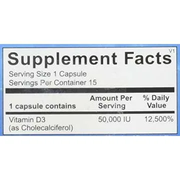 Ortho Molecular - Vitamin D3 50,000 IU - 15 Capsule Blister Pack
