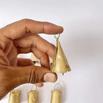Vivanta Vintage Christmas Bells - Jingle, Witch, and Cow Bells for Home Decor and Crafts