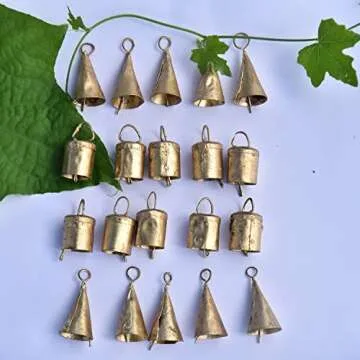 Vivanta Vintage Christmas Bells - Jingle, Witch, and Cow Bells for Home Decor and Crafts