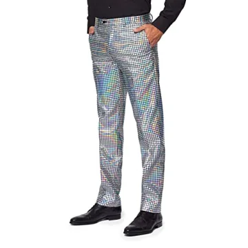 Shimmer in Opposuits Men's Silver Suit for Parties