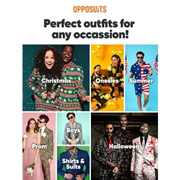Shimmer in Opposuits Men's Silver Suit for Parties