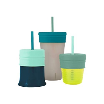 Boon Snug Silicone Sippy Cup Lids - Travel-Friendly Toddler Cups