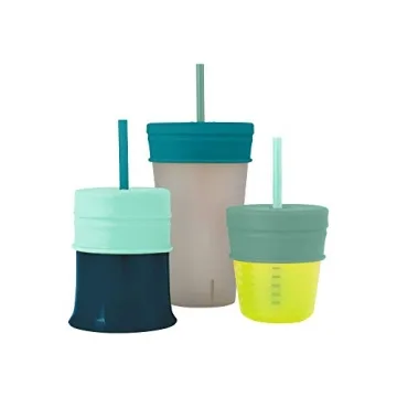Boon Snug Silicone Sippy Cup Lids - Travel-Friendly Toddler Cups