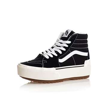Vans Women's UA SK8-Hi Stacked Sneakers in Black | Stylish Comfort