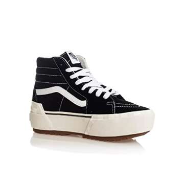 Vans Women's UA SK8-Hi Stacked Sneakers in Black | Stylish Comfort