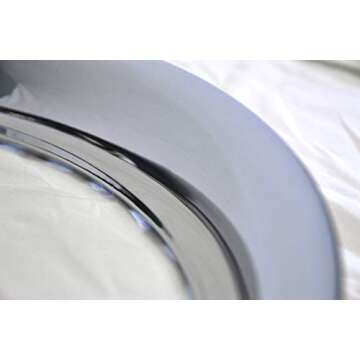 Set of 4 14" Steel Chrome 1 1/2" Deep Wheel Trim Rings