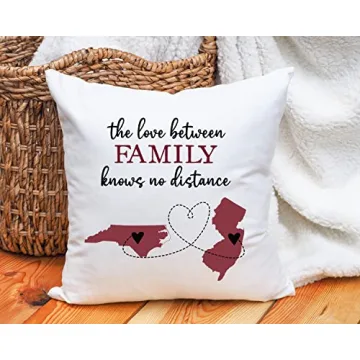 Personalized Long Distance Family Pillow