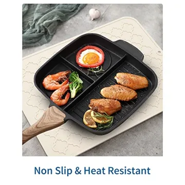 AMOAMI Silicone Dish Drying Mat for Kitchen | Quick-Dry & Stylish