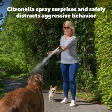 PetSafe SprayShield Animal Deterrent Spray (2.4 Oz / 71 ML) Dog Spray Self Defense Compact Design for Portability, Belt Clip for Easy Carry, Releases Surprising Burst, Citronella