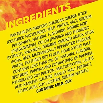 Slim Jim Beef N Cheese Smoked Meat Sticks High Protein Snack