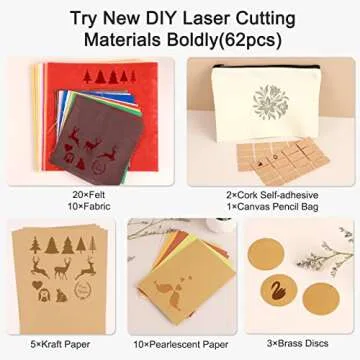 Csyidio 175 PCS Engraving Material Box for Laser Engraving