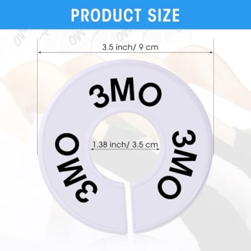 Blulu Clothing Size Dividers - 10 Pack for Organizing