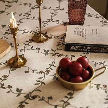 patdrea Floral Tablecloth for Elegant Dining Spaces