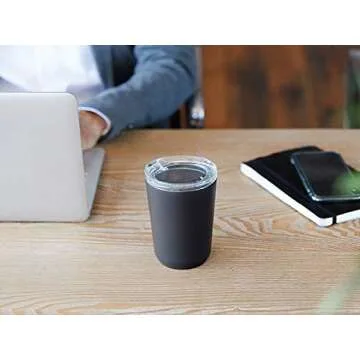 KINTO 20276 To Go Tumbler, 12.2 fl oz (360 ml), Black