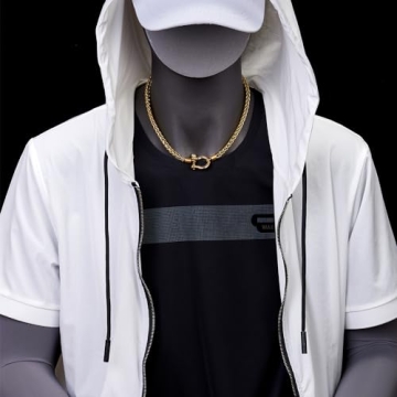 Cool Steel Wheat Chain Necklace with Screw Clasp