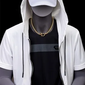 Cool Steel Wheat Chain Necklace with Screw Clasp