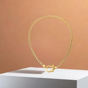 Cool Steel Wheat Chain Necklace with Screw Clasp