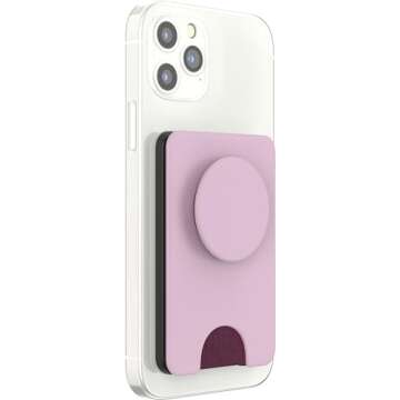 PopSockets Phone Wallet with Expanding Grip and Adapter Ring for MagSafe®, Phone Card Holder, Wirel...