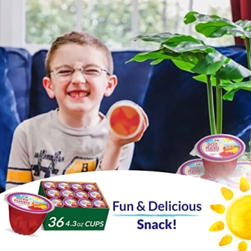 Dole Peaches in Strawberry Gel, Healthy Fruit Snacks