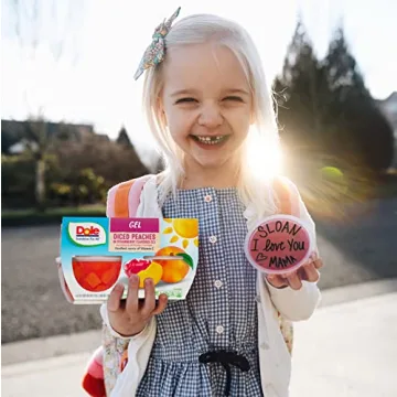 Dole Peaches in Strawberry Gel, Healthy Fruit Snacks