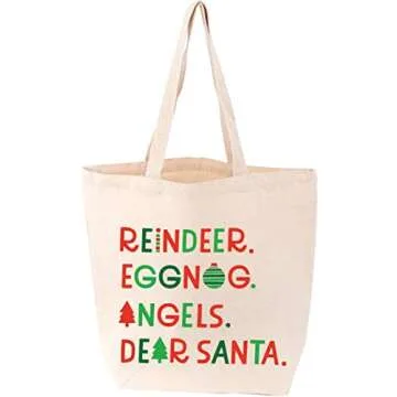 LoveLit Christmas List Tote - Eco-Friendly and Stylish Holiday Accessory