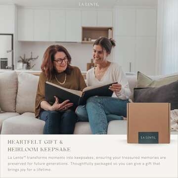 Elegant Linen Photo Album - 200 Acid-Free Pockets for 4x6 Pics - Perfect for Weddings & Gifts