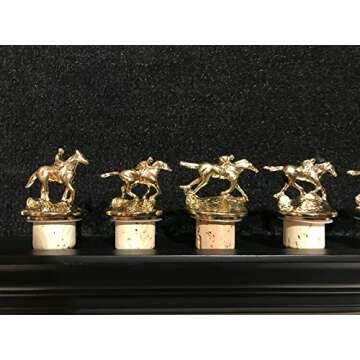 LIMITED EDITION-SET OF 8 BOURBON GOLD STOPPERS