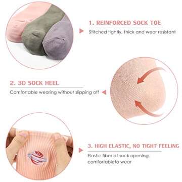 KESYOO 5 Pairs Women Cotton Planet Socks Mid-Tube Embroidered Socks Fashion Daily Casual Crew Socks for Womens & Girls
