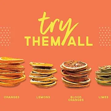 BlueHenry Dehydrated Orange Wheels - 3 oz - 20 slices - Natural Fruit