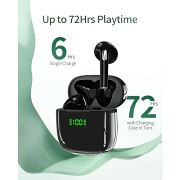 72Hrs Playback Wireless Earbuds with LED Display