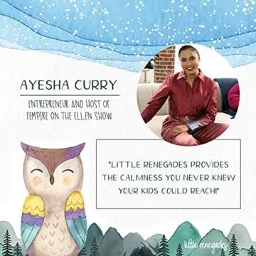 Little Renegades Mindful Kids Cards - Daytime Affirmation and Mindfulness for Kids Ages 3 and Up - Calming Corner Classroom Learning Games with Slow Breathing Exercises and Reflection - 40 Cards