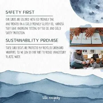 Little Renegades Mindful Kids Cards - Daytime Affirmation and Mindfulness for Kids Ages 3 and Up - Calming Corner Classroom Learning Games with Slow Breathing Exercises and Reflection - 40 Cards