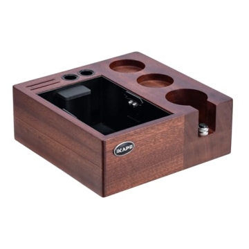 IKAPE V2 Knock Box: Elegant Espresso Coffee Organizer Box
