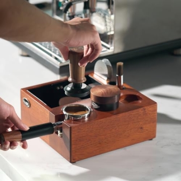 IKAPE V2 Knock Box: Elegant Espresso Coffee Organizer Box