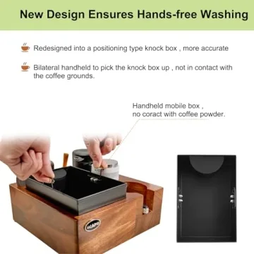 IKAPE V2 Knock Box: Elegant Espresso Coffee Organizer Box