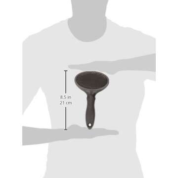 Miracle Care Slicker Dog Brush, Large, black