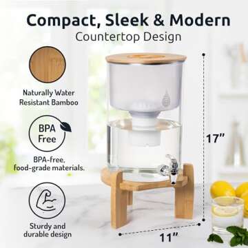 pH Recharge Alkaline Water Filter Dispenser for Home