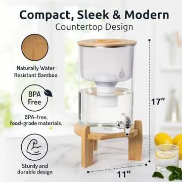 pH Recharge Alkaline Water Filter Dispenser for Home