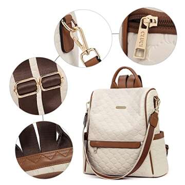 CLUCI Women's Stylish Backpack Purse for Everyday Use