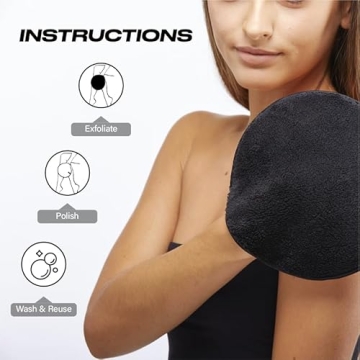 Soft Dual-Sided Body Exfoliating Washcloth Mitt for All