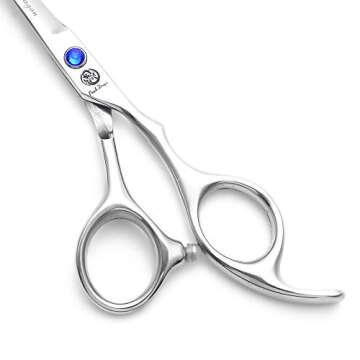 Purple Dragon 4“/5"/5.5"/6"/6.5"/7"/7.5"/8"/9"/10" Sharp Edge Salon Hair Cutting Shears - Pet/Dog Grooming Scissors with Bag - Perfect for Barber or Pet Groomer