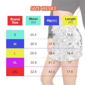 Sequin Skirt for Women Stretchy Bodycon Mini Skirts Sexy Sparkly Skirt Glitter Shiny Skirt Night Out Party Sliver