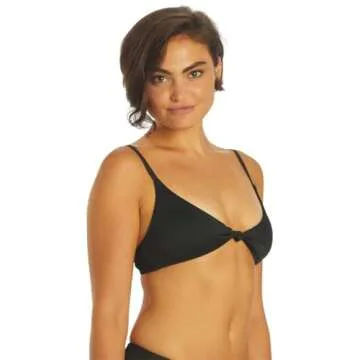 Roxy Women's Standard Ribbed Love The Surf Knotted Bikini Top - XL